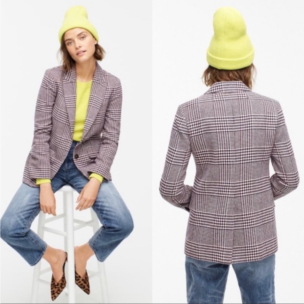 JCREW plaid blazer